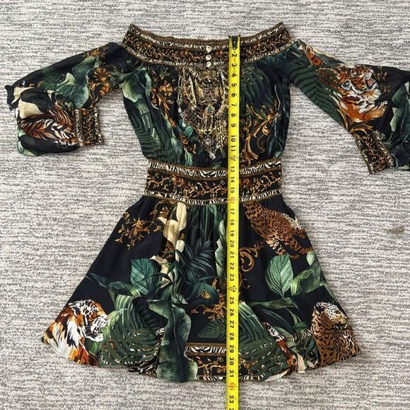 New Camilla Off Shoulder Mini Dress in Easy Tiger | REVOLVE XS - Picture 11 of 14